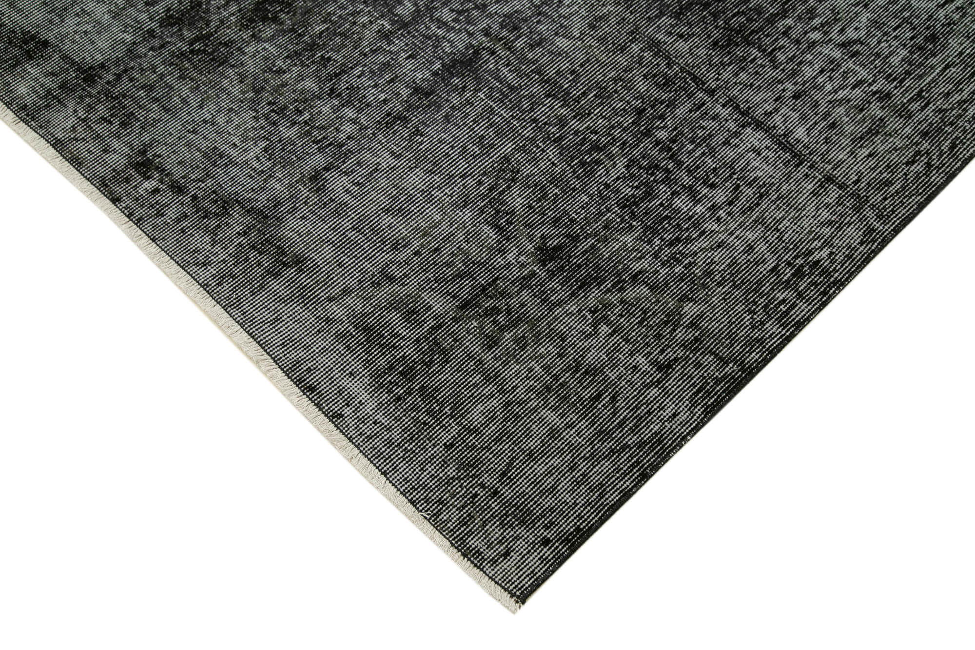 Handmade Vintage Area Rug – Overdyed Wool Rug | Cotton Wool Carpet 5'5''x9'1''