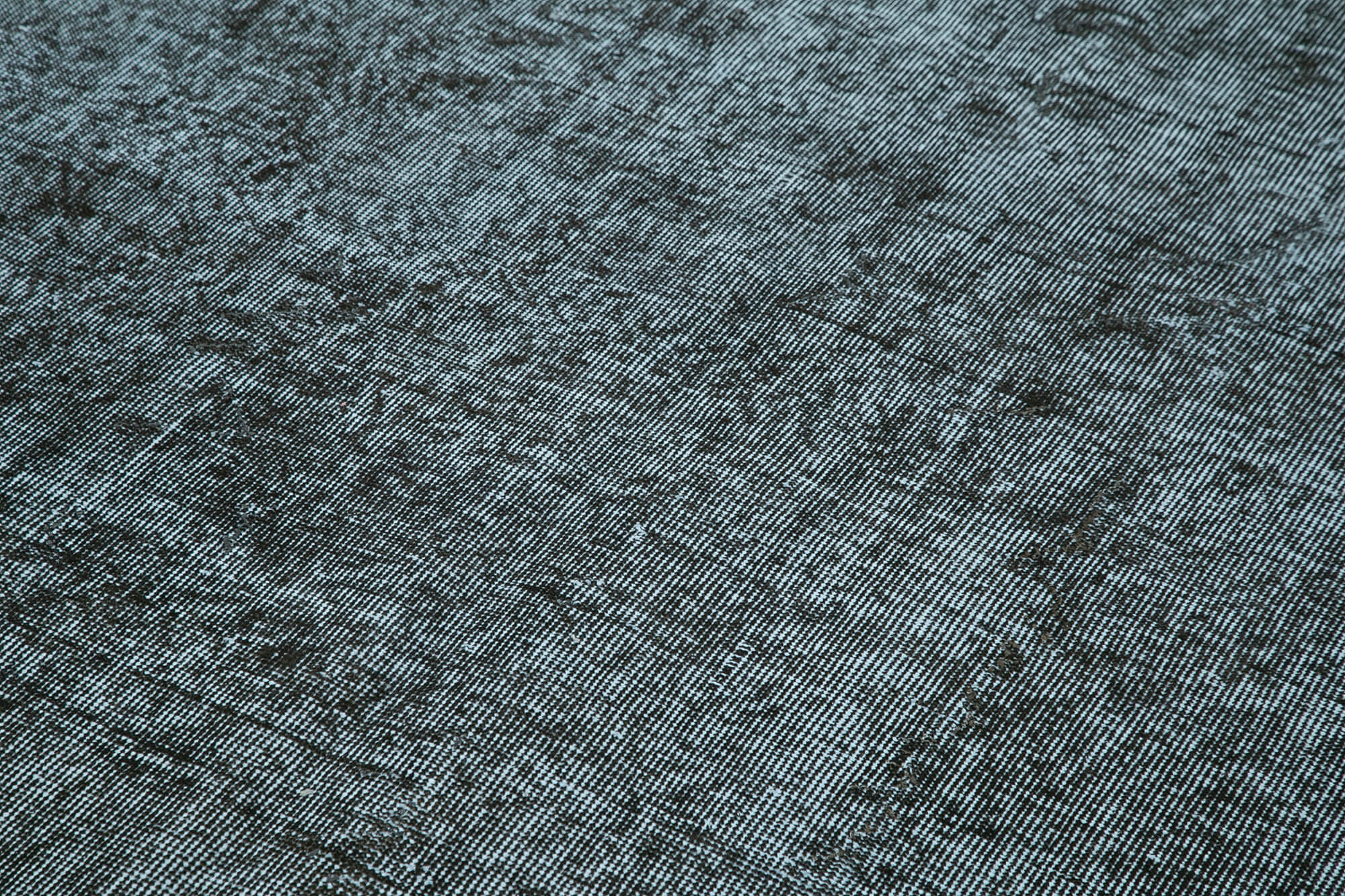 Handmade Vintage Area Rug | Turkish Hand Knotted Overdyed Wool Rug 5'1''x8'6''