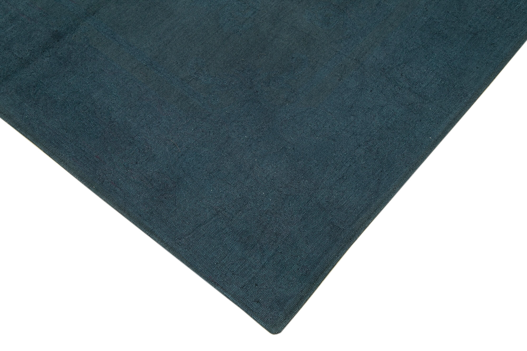 Handmade Wool Area Rug – Blue Floral Rug with Durable Cotton Weave 5'5''x8'0''