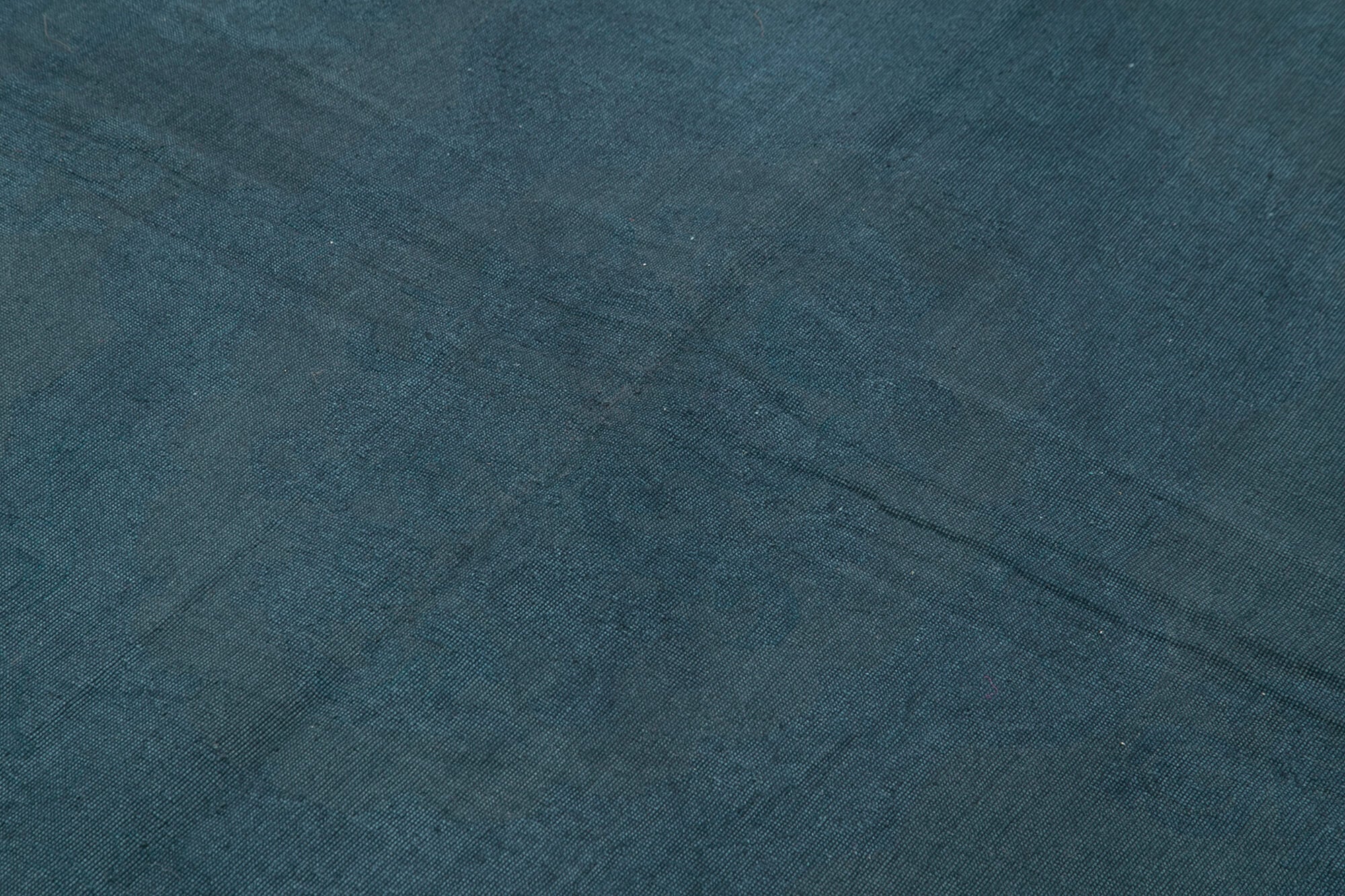 Handmade Wool Area Rug – Blue Floral Rug with Durable Cotton Weave 5'5''x8'0''