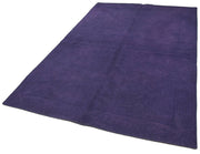 Handmade Wool Area Rug - Purple Floral Pattern Rug | Durable Cotton Wool Blend
