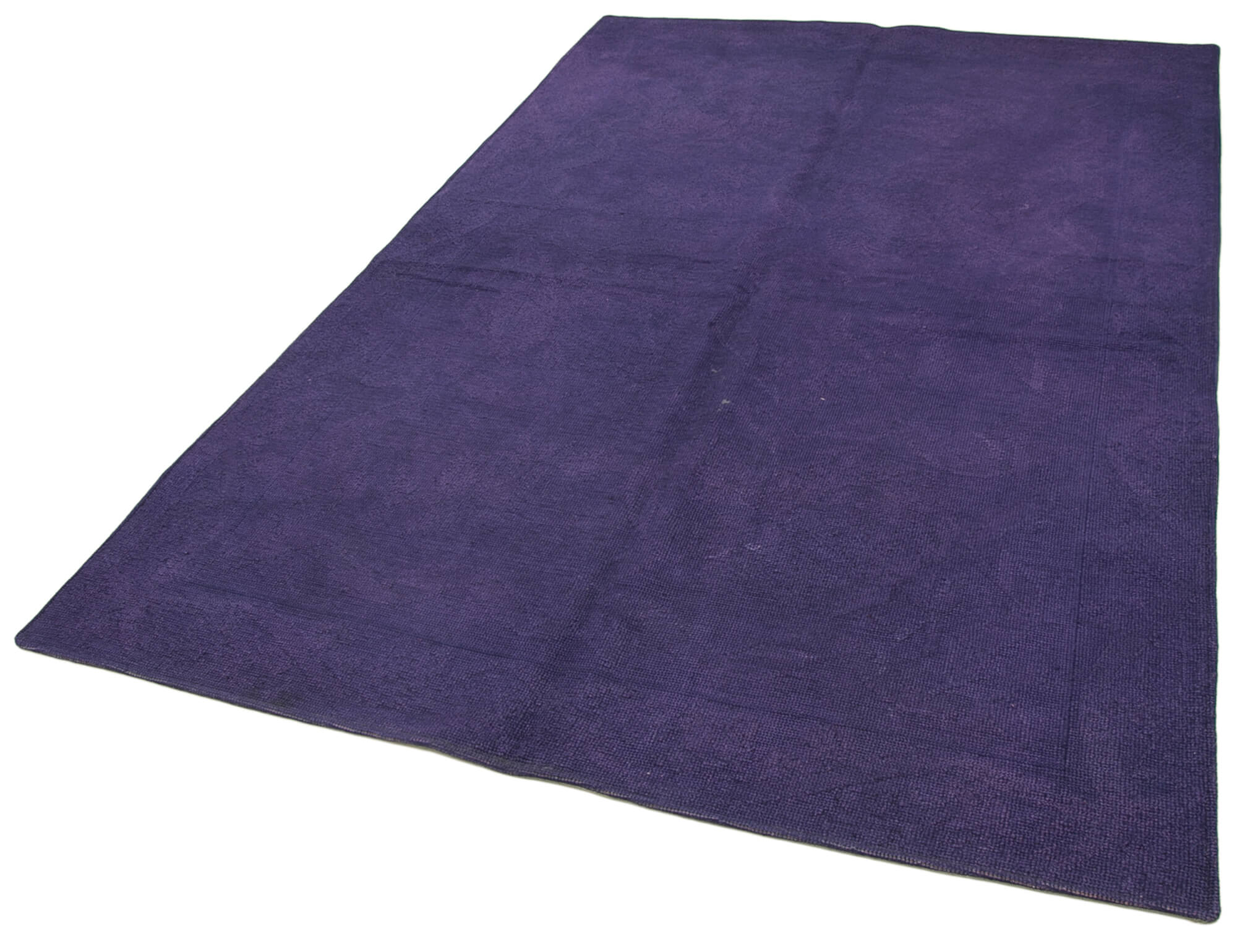 Handmade Wool Area Rug - Purple Floral Pattern Rug | Durable Cotton Wool Blend