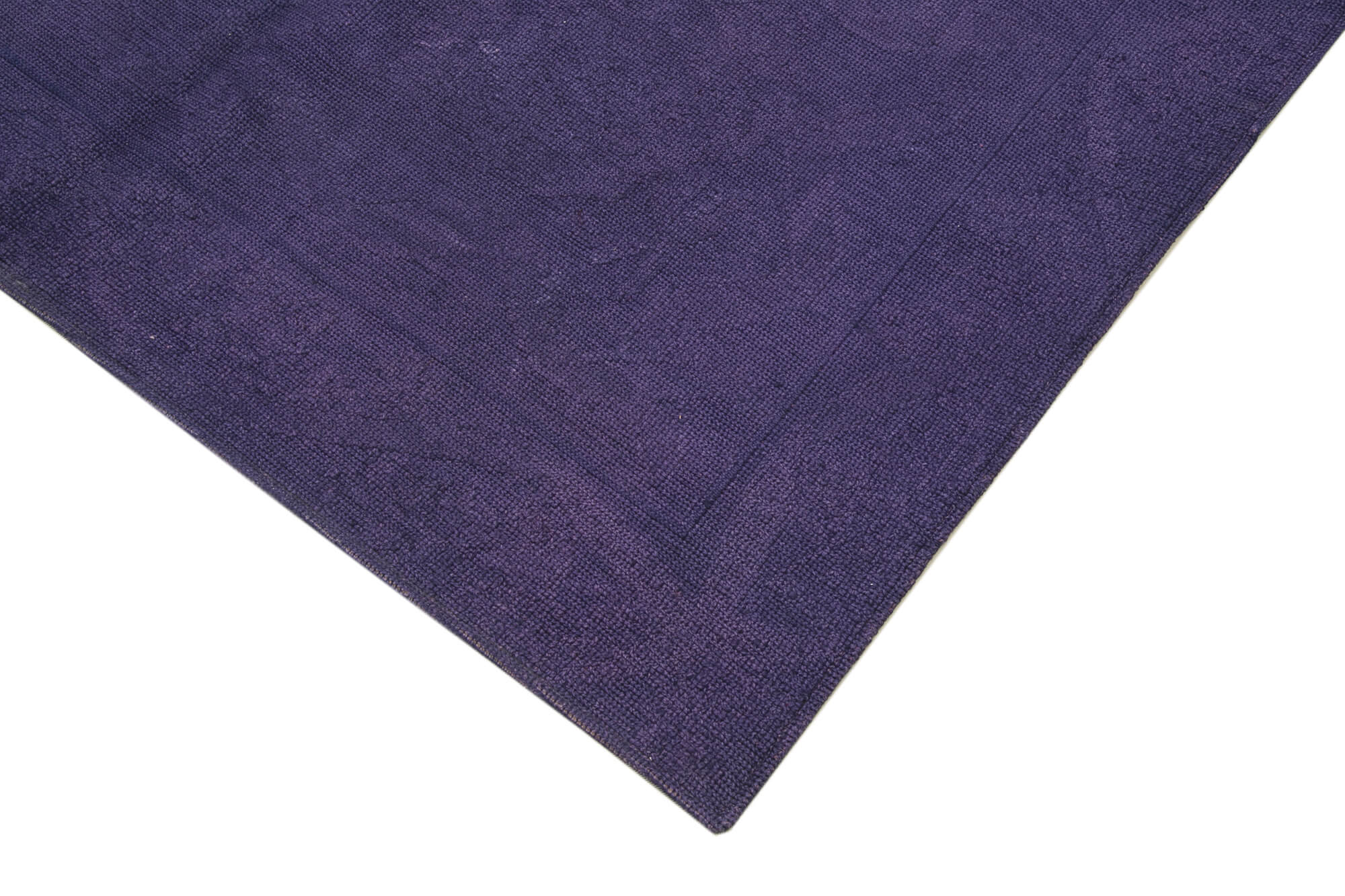 Handmade Wool Area Rug - Purple Floral Pattern Rug | Durable Cotton Wool Blend