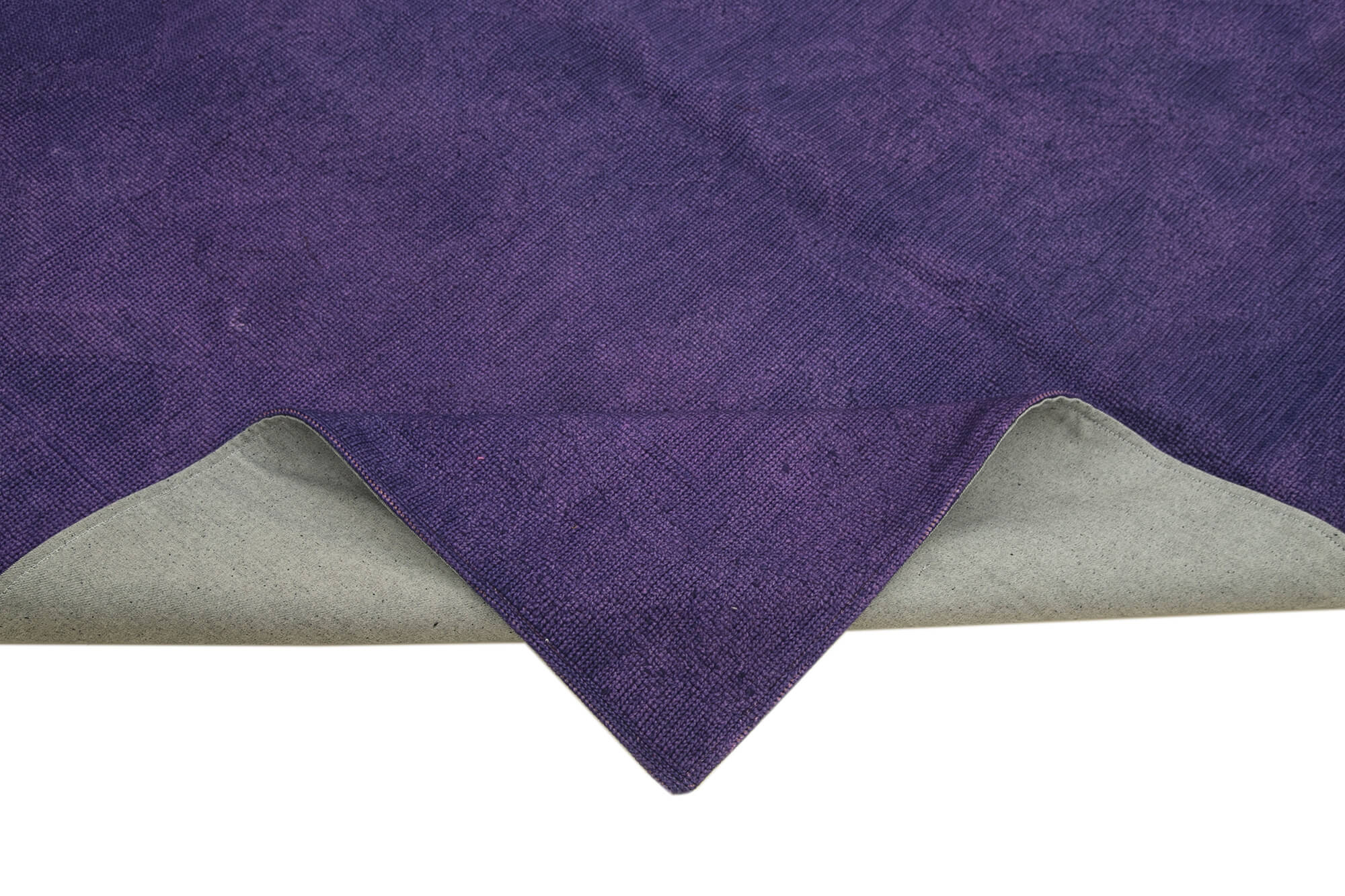 Handmade Wool Area Rug - Purple Floral Pattern Rug | Durable Cotton Wool Blend