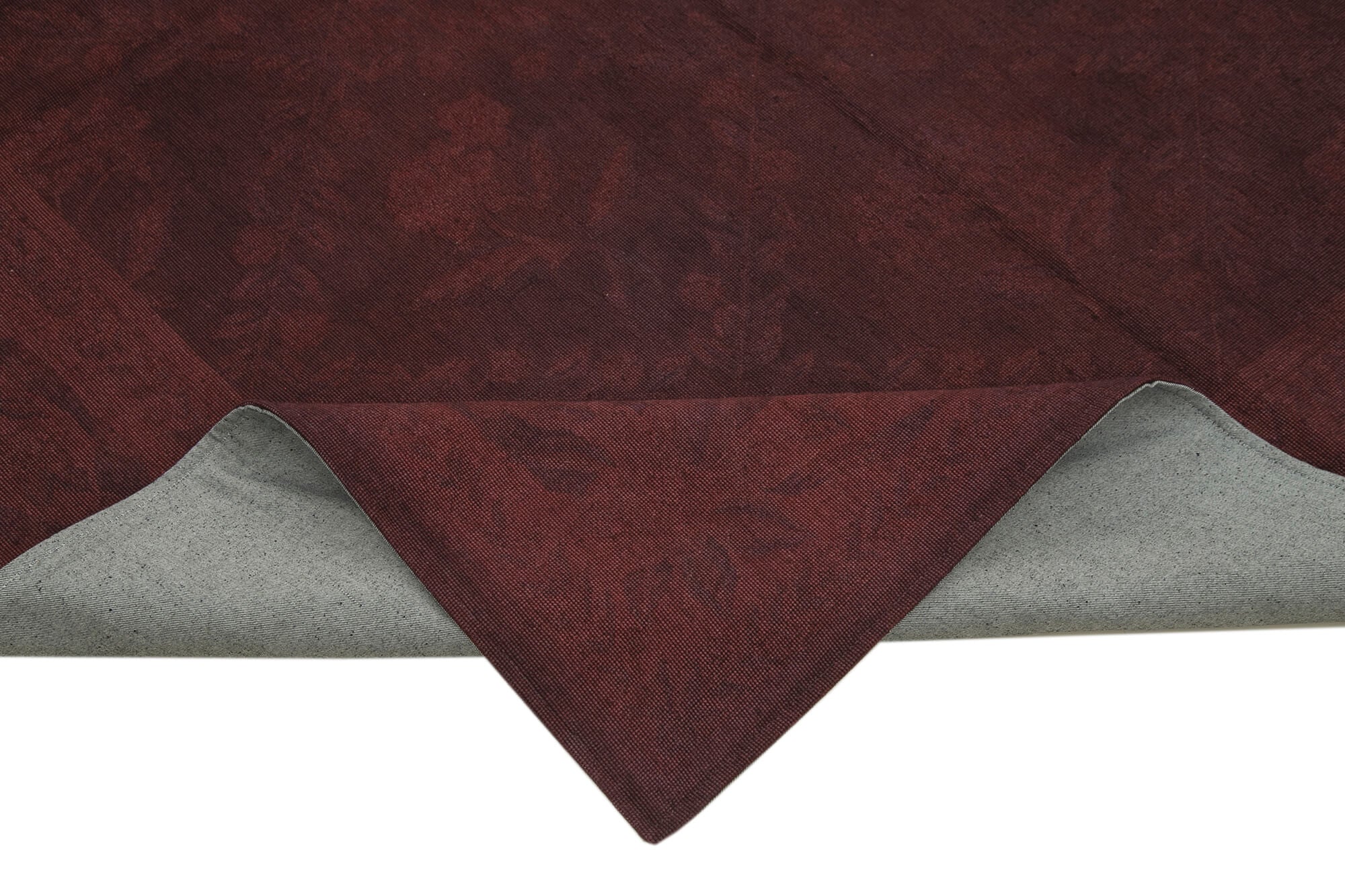 Handmade Wool Area Rug – Vintage Floral Carpet Purple Cotton 5x8 Bohemian Style