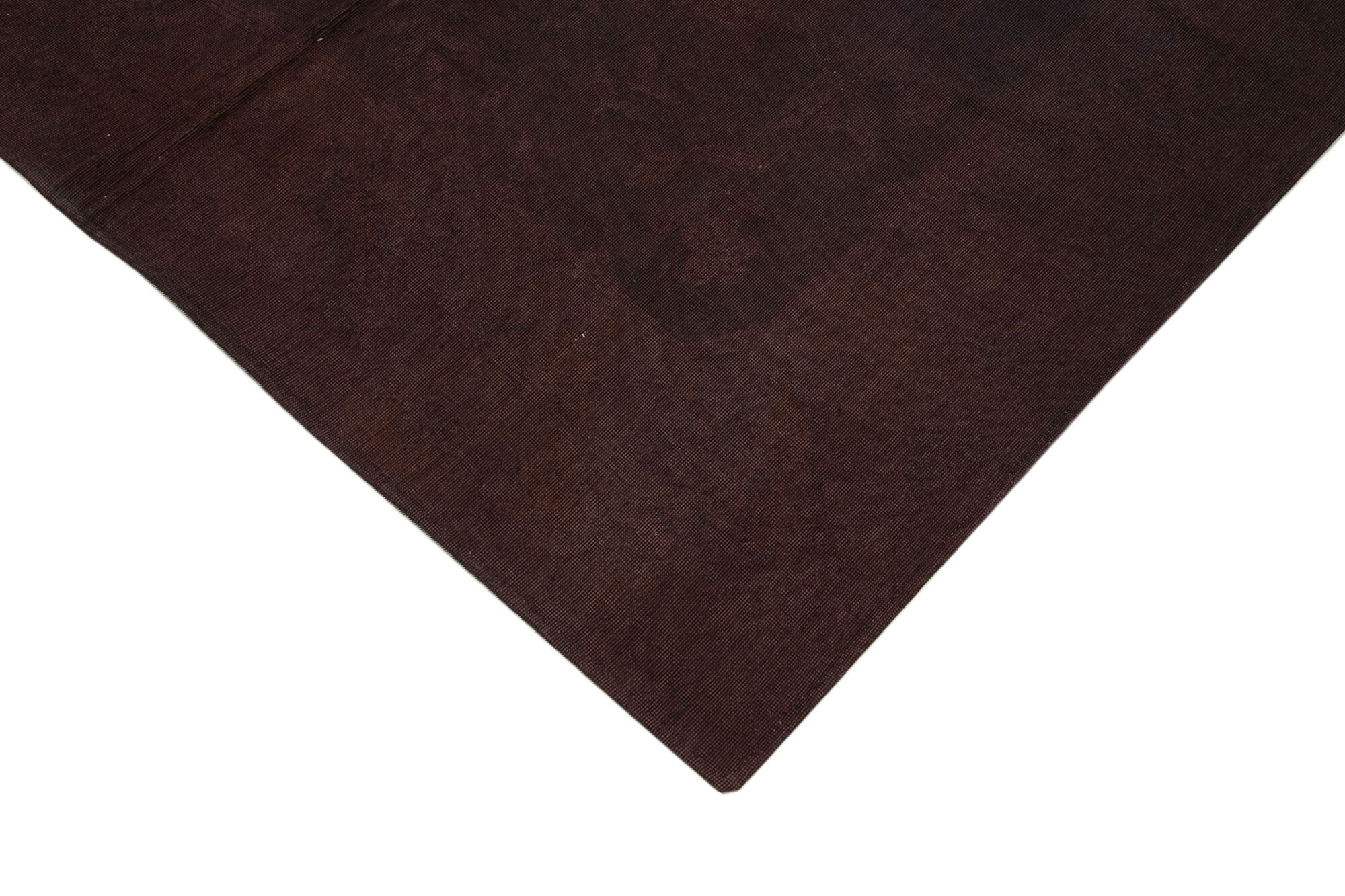 Handmade Wool Area Rug – Brown Floral Vintage Turkish Hand Knotted Carpet 6'x8'2"