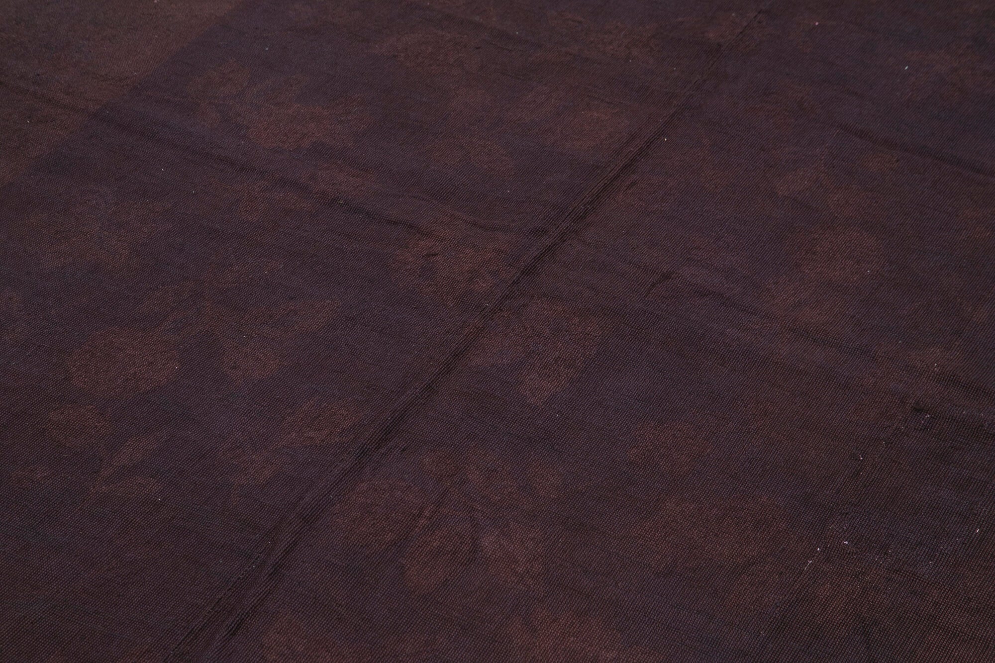 Handmade Wool Area Rug – Brown Floral Vintage Turkish Hand Knotted Carpet 6'x8'2"