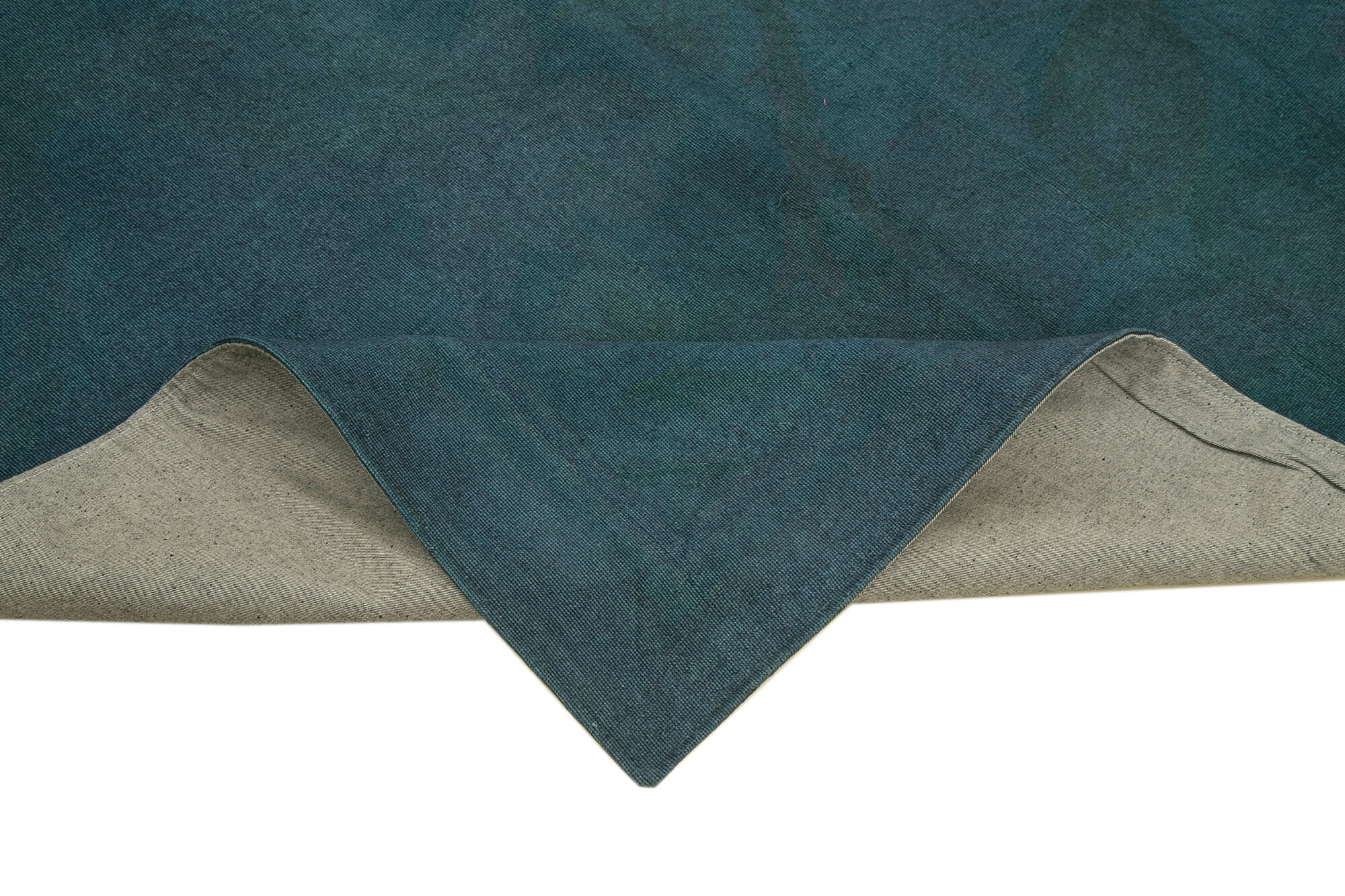 Handmade Area Rug - Vintage Wool Rug Grey Floral Turkish Carpet 5'7''x7'10''