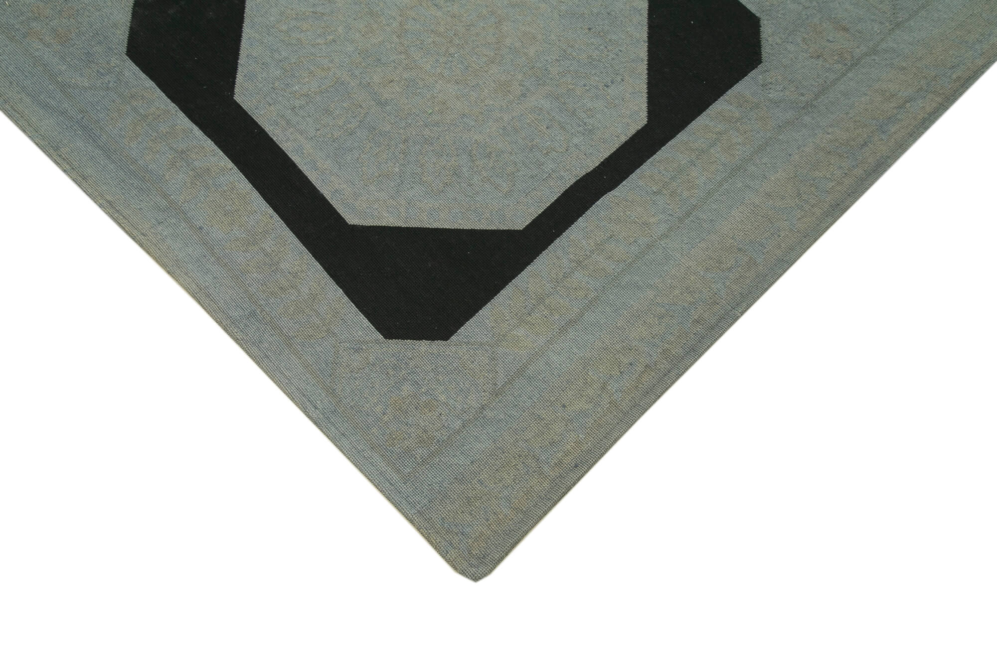 Handmade Wool Area Rug – Vintage Floral Rug | Turkish Hand Knotted Grey Carpet 5'5''x7'8''