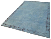Handmade Wool Area Rug – Blue Floral Pattern Carpet | Cotton Wool Carpet 5'4''x8'6''