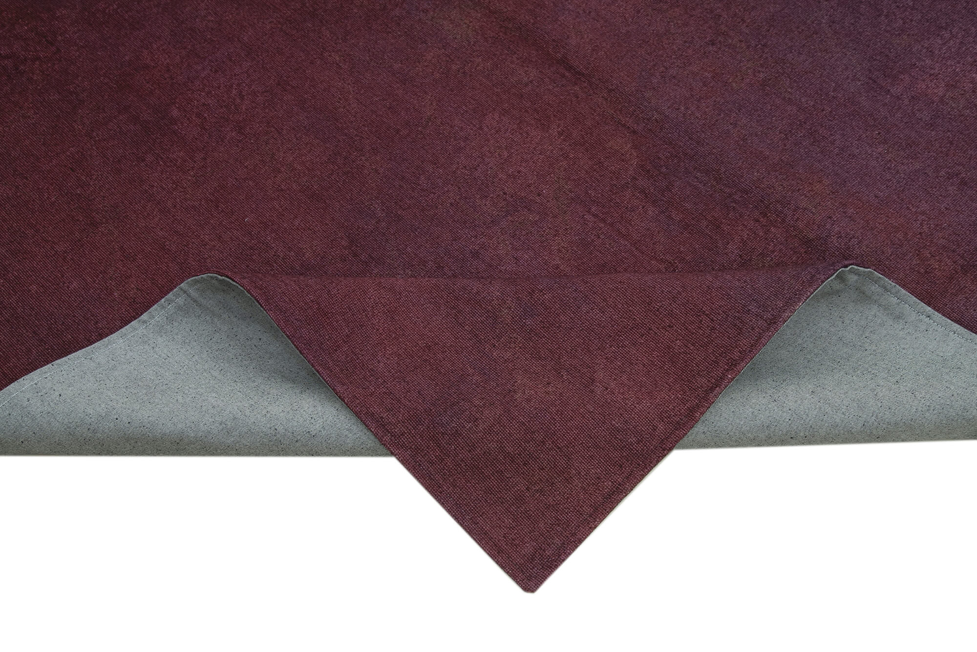 Handmade Wool Area Rug – Vintage Floral Carpet Brown Cotton Rug 5'6''x8'5''