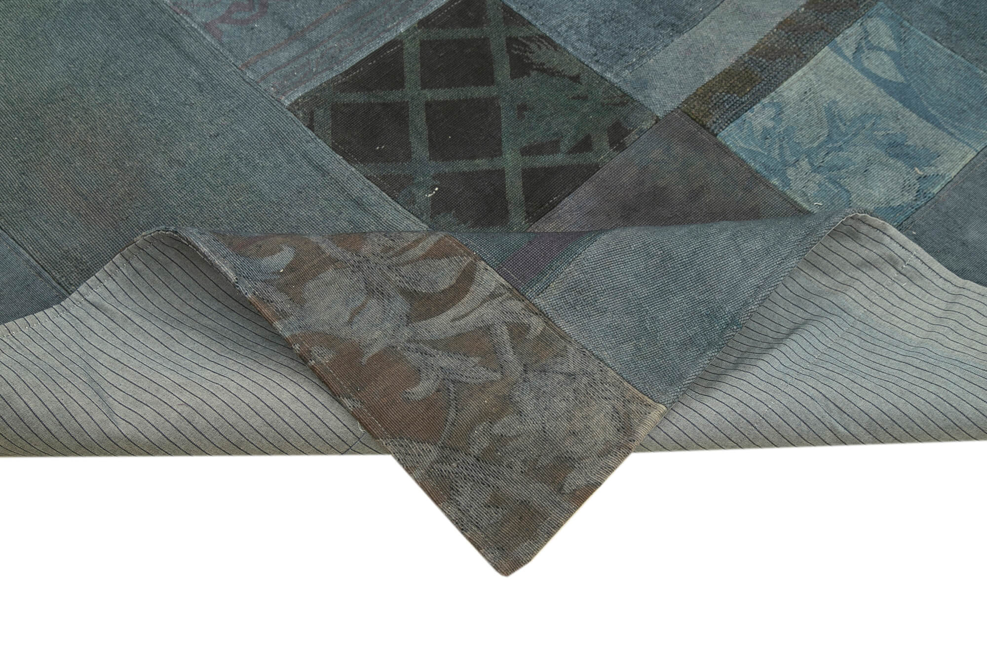 Handmade Wool Area Rug – Grey Floral Cotton Wool Carpet, Turkish Hand Knotted, Durable Woven