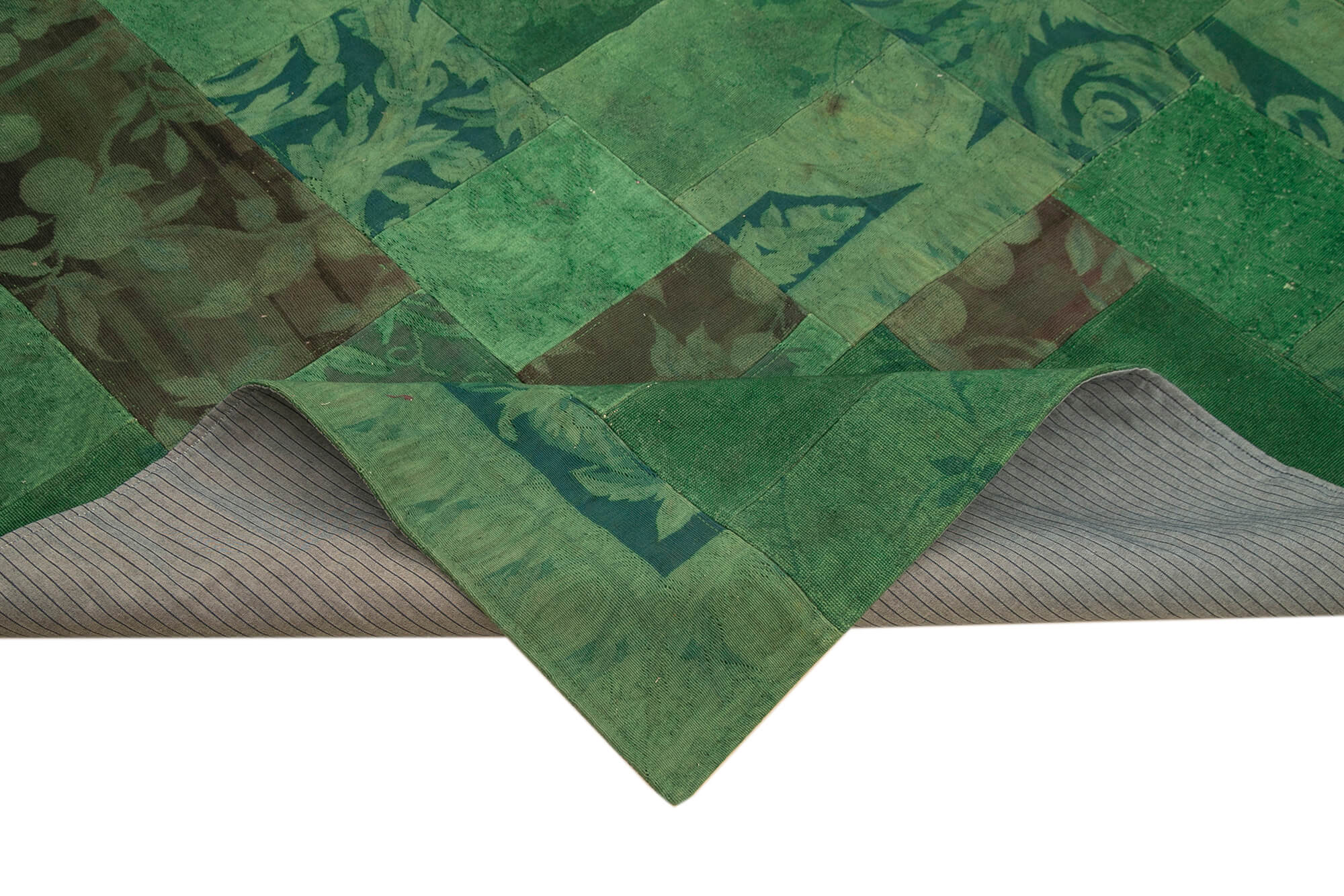 Handmade Wool Area Rug – Green Floral Pattern Carpet | Hand Knotted 6x9 Rug