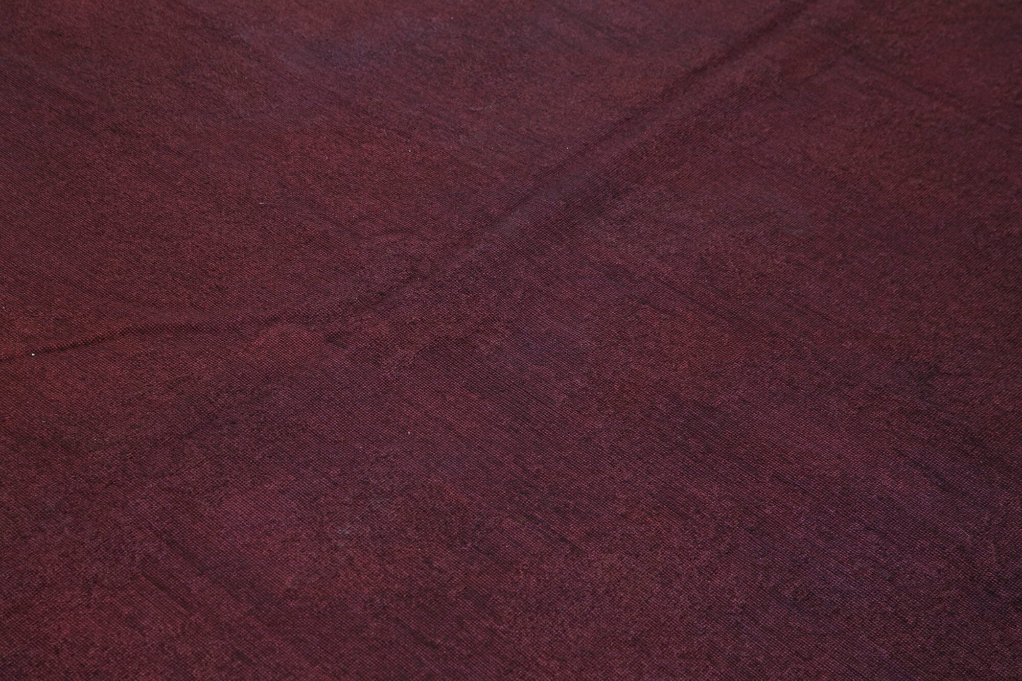 Handmade Wool Area Rug – Vintage Brown Floral Carpet With Soft Wool Texture 7'4''x8'9''