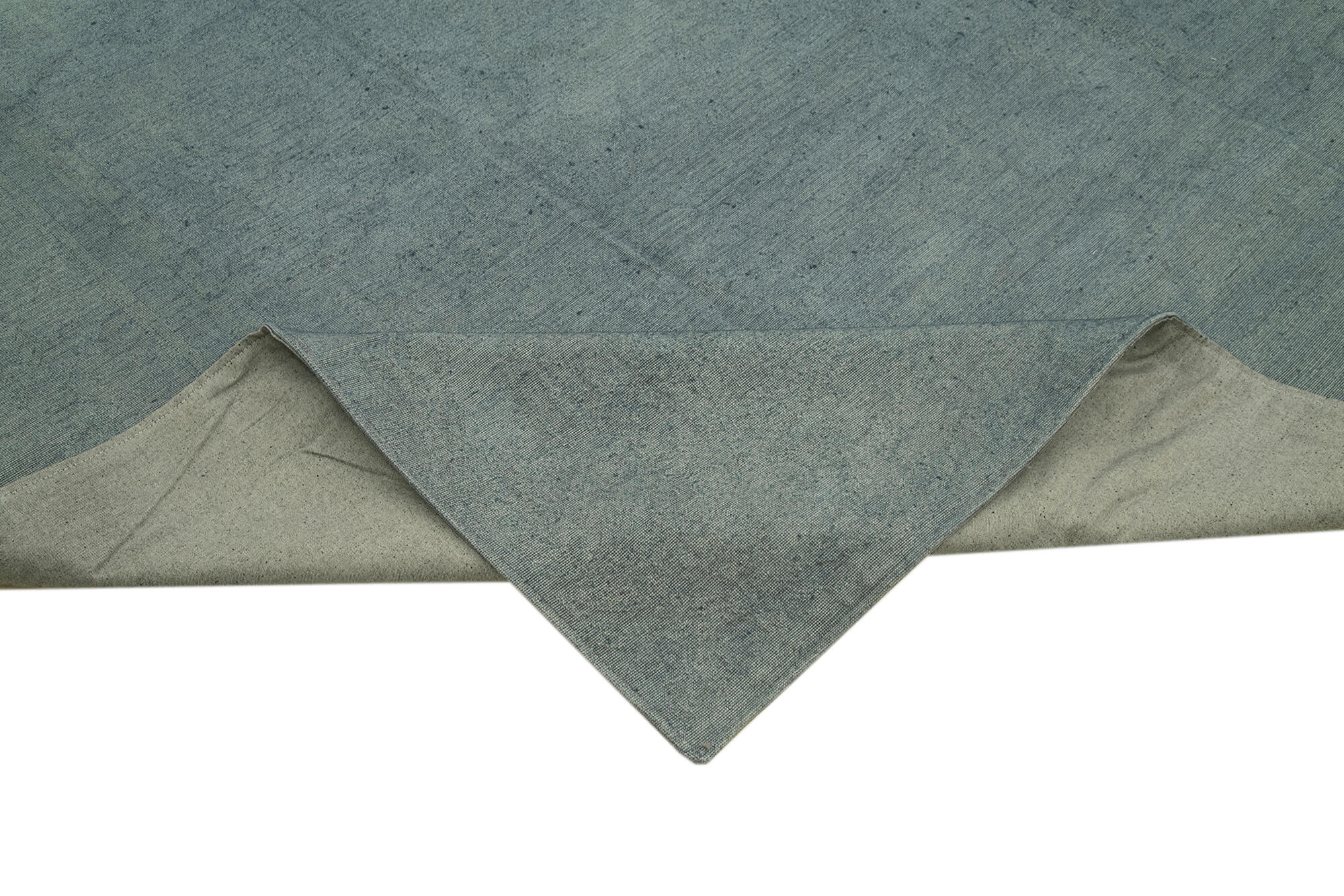 Handmade Wool Area Rug – Grey Floral Carpet, Hand Woven Cotton Wool Rug 9'7''x12'6''