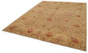 Handmade Wool Area Rug – Classic Beige Carpet 8x10 Vintage Turkish Knotted