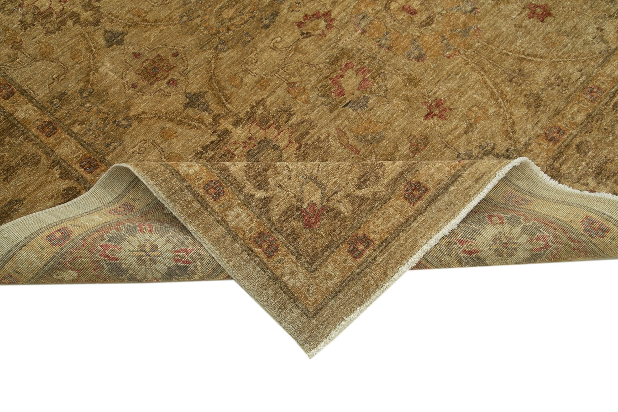 Handmade Wool Area Rug – Classic Cotton Rug 7x10 Feet | Neutral Beige Carpet