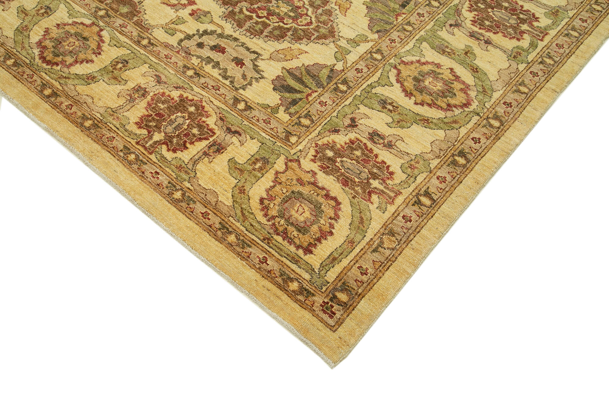 Handmade Wool Area Rug – Classic Beige Carpet 7x10 | Turkish Hand Knotted Rug