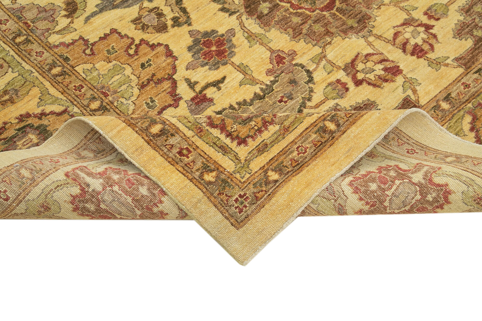 Handmade Wool Area Rug – Classic Beige Carpet 7x10 | Turkish Hand Knotted Rug