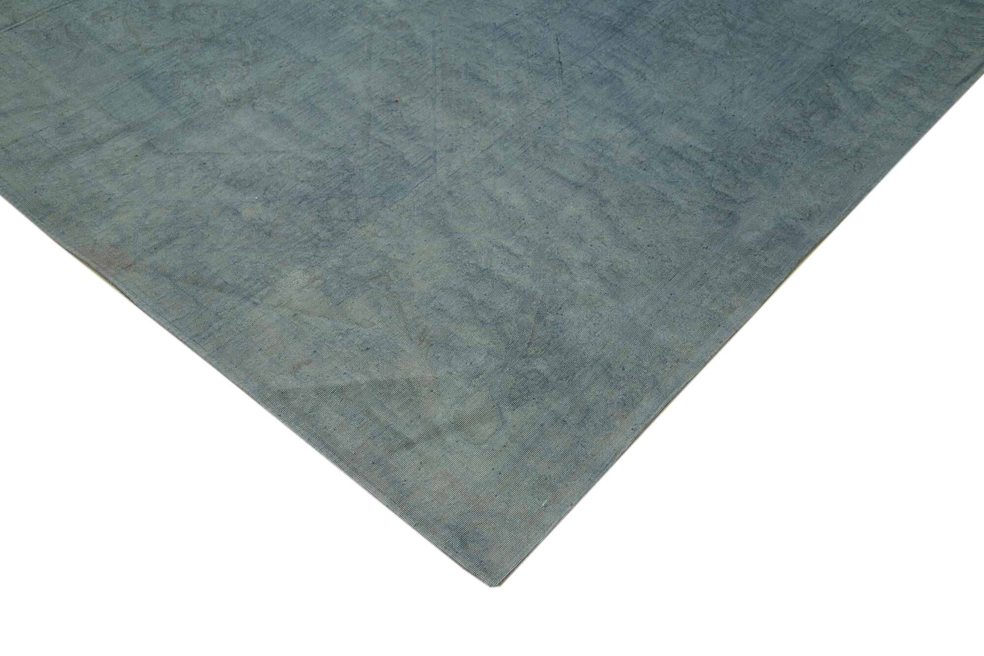 Handmade Wool Area Rug – Blue Floral Pattern Rug | Durable Cotton Wool Carpet 10'8"x14'5"