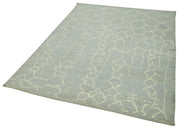 Handmade Wool Cotton Rug – Grey Geometric Area Rug | Durable Washable Carpet