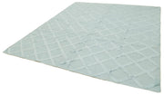 Handmade Wool Cotton Rug - Blue Geometric Area Rug 8'1'' x 10'0'' by Agacan