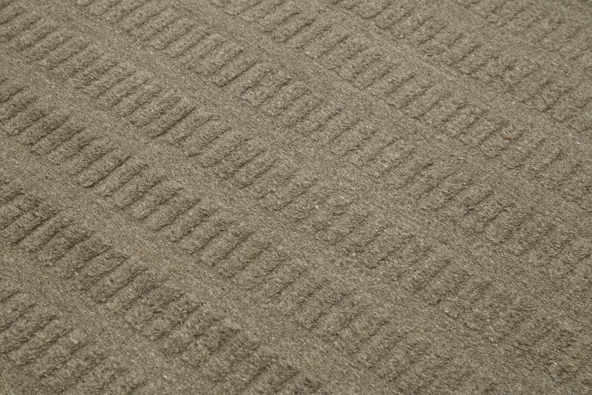 Handmade Wool Cotton Rug – Brown Vintage Carpet | Geometric Area Rug 8'1''x10'
