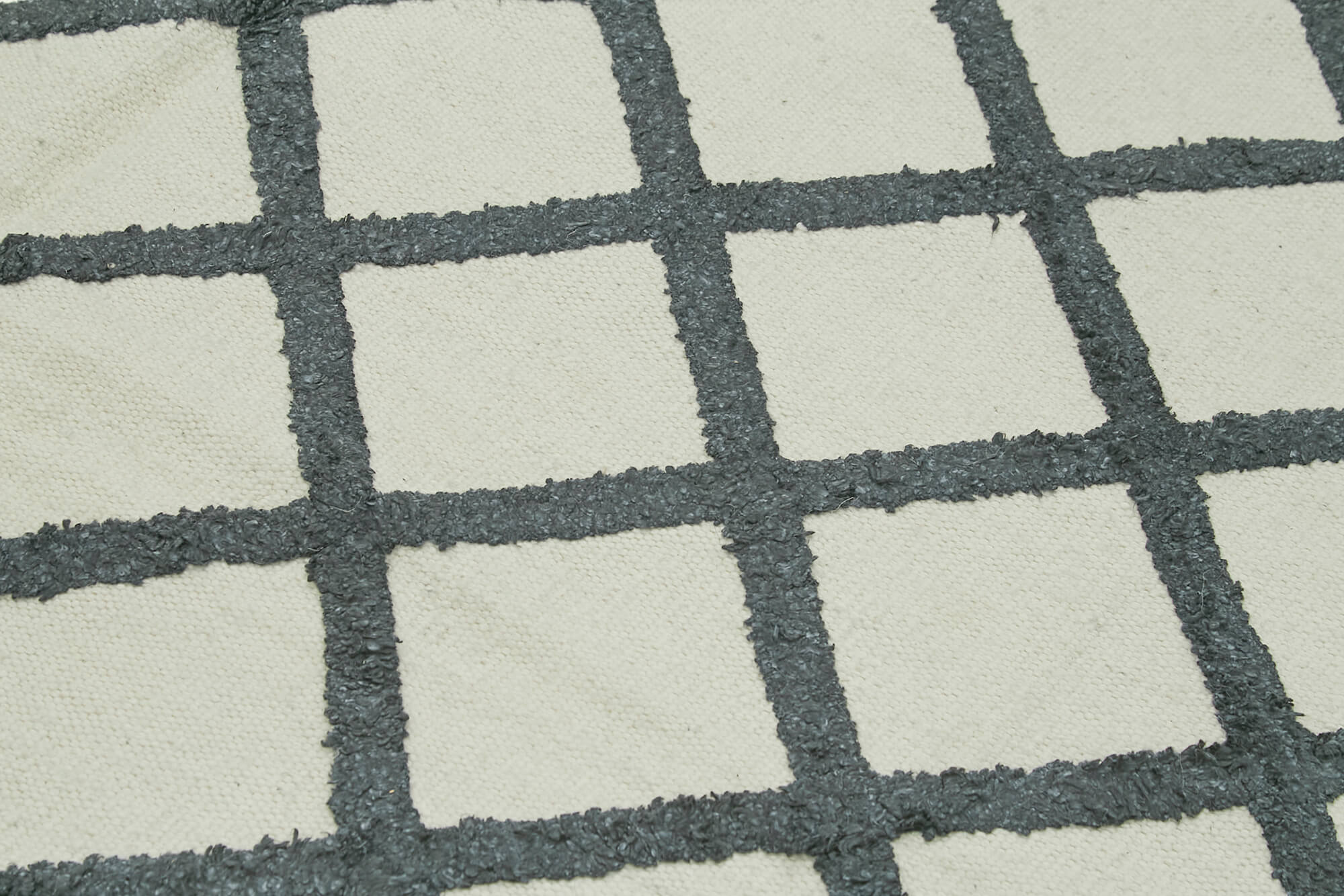 Handmade Wool Cotton Rug | Turkish Hand Knotted Rug | Vintage Handwoven Carpet Beige Geometric