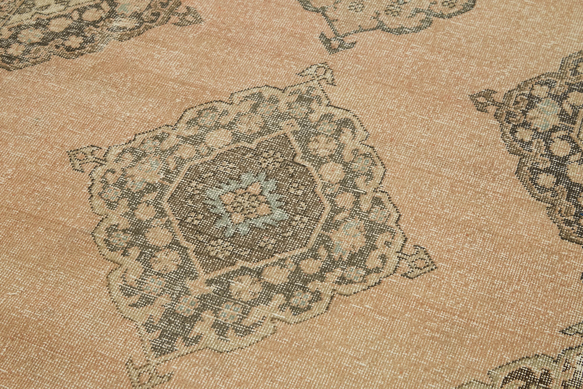 Handmade Vintage Area Rug | Turkish Vintage Carpet with Soft Wool Texture 4'10''x13'6''