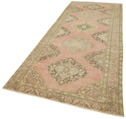 Handmade Wool Area Rug – Vintage Cotton Rug Beige | Traditional Hand Knotted Turkish Carpet 4'7''x12'6''