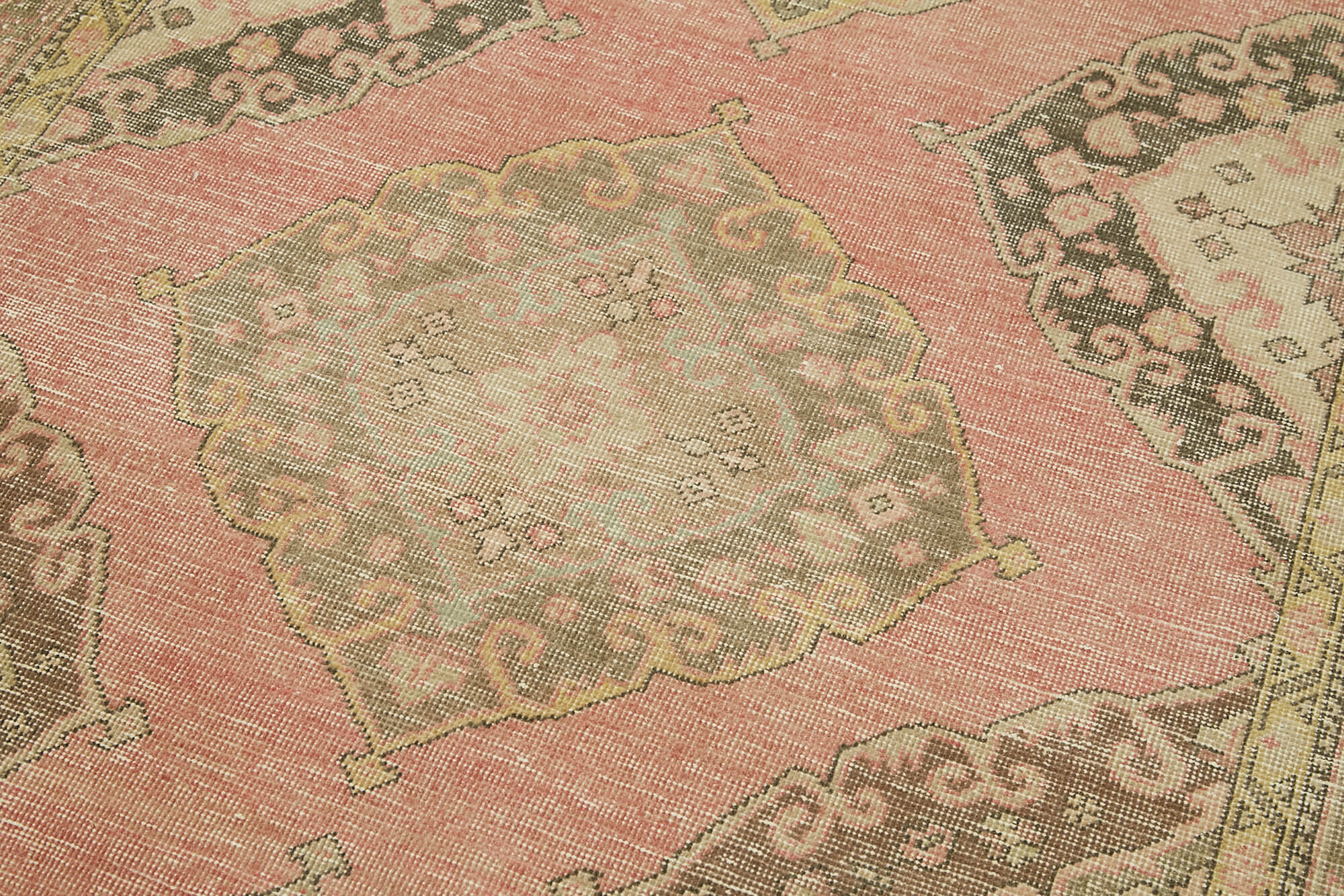 Handmade Wool Area Rug – Vintage Cotton Rug Beige | Traditional Hand Knotted Turkish Carpet 4'7''x12'6''