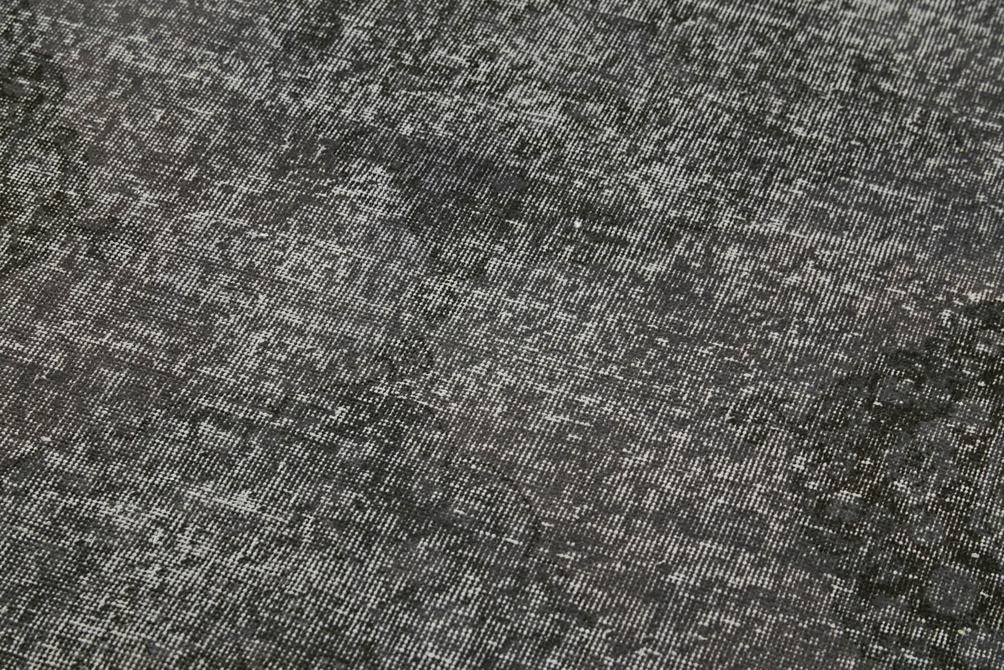 Handmade Wool Area Rug - Zile Grey Vintage Cotton Rug 4'7''x12'10'' | Durable Wool Carpet