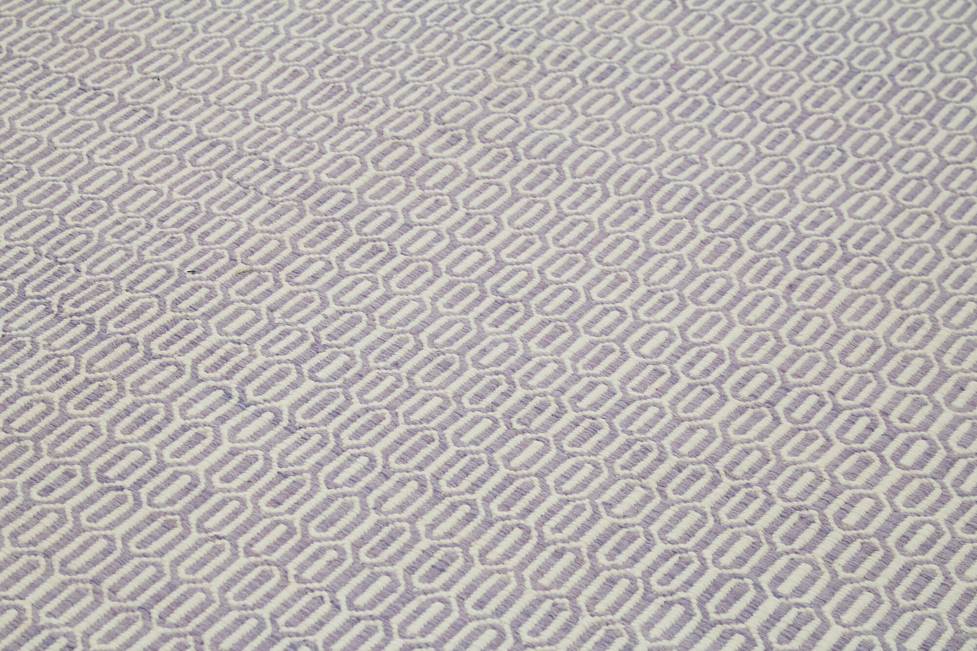 Handmade Wool Cotton Rug – Beige Geometric Pattern Carpet | Agacan Area Floor Covering 10x14