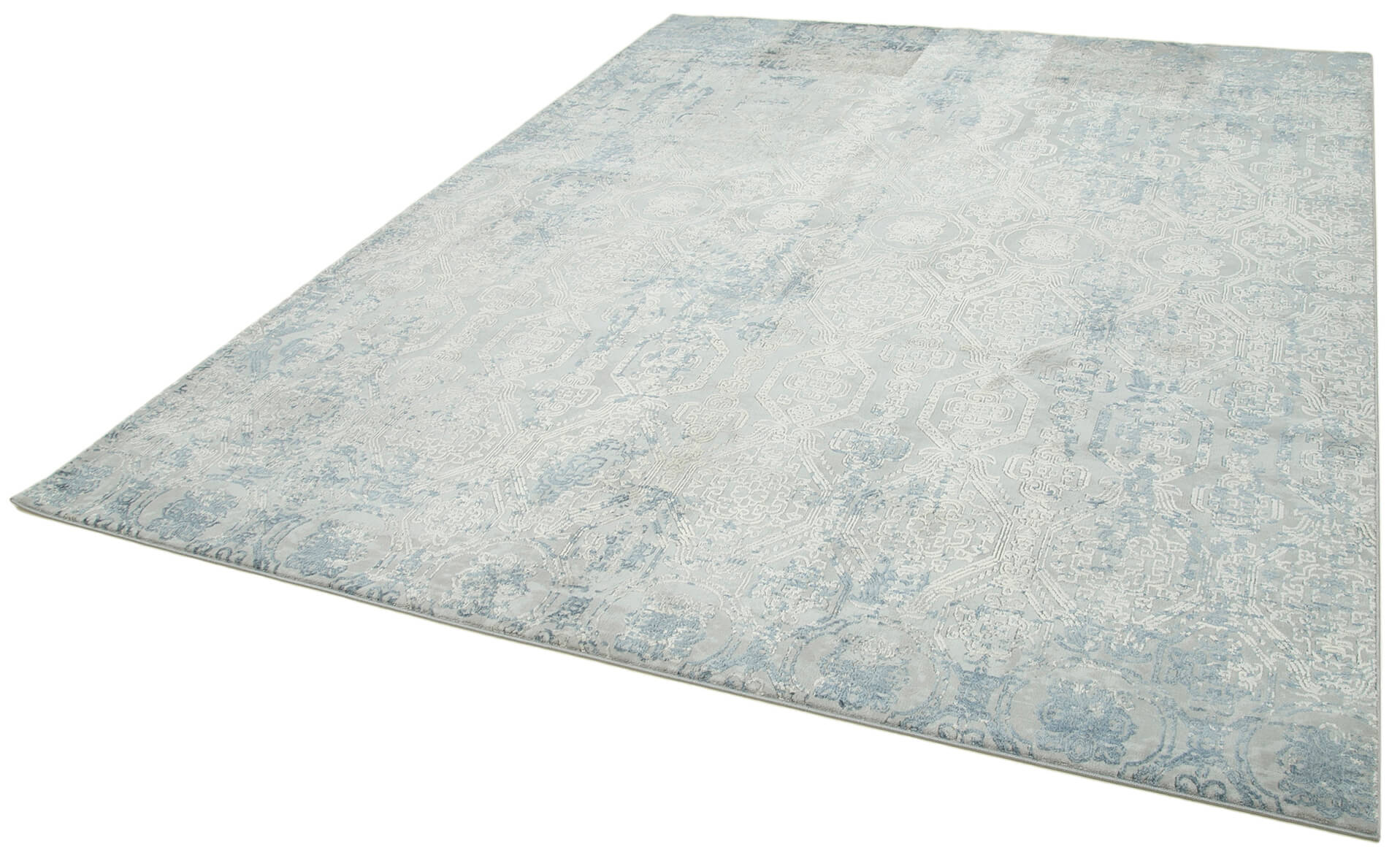 Vintage Handmade Rug – Beige Wool Cotton Area Rug 7'10'' x 10'0'' | Hand Knotted Carpet
