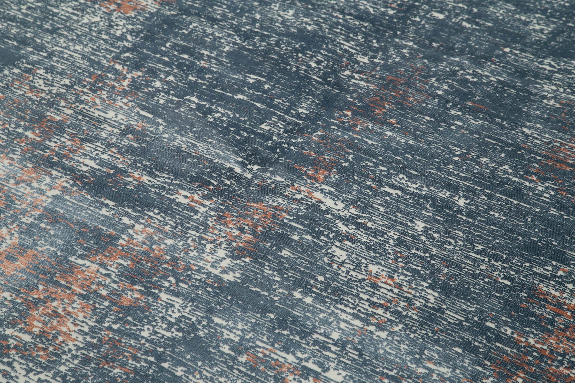 Vintage Handmade Rug - Blue Area Rug | Hand Woven Turkish Vintage Carpet 5'3''x7'7''