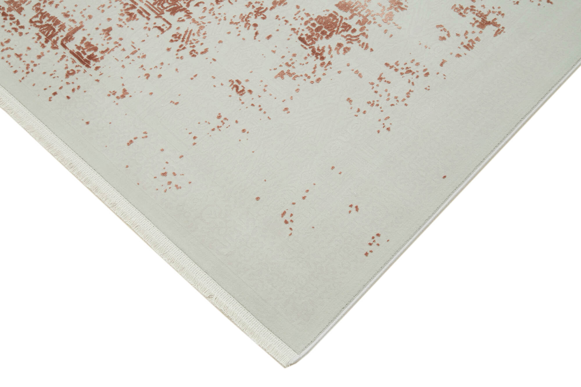 Vintage Handmade Rug - Beige Viscose Carpet | Hand Knotted Turkish Wool Rug 5'3''x7'7''