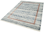Handmade Vintage Rug – Soho Beige Geometric Viscose Area Carpet 5'3''x7'7''