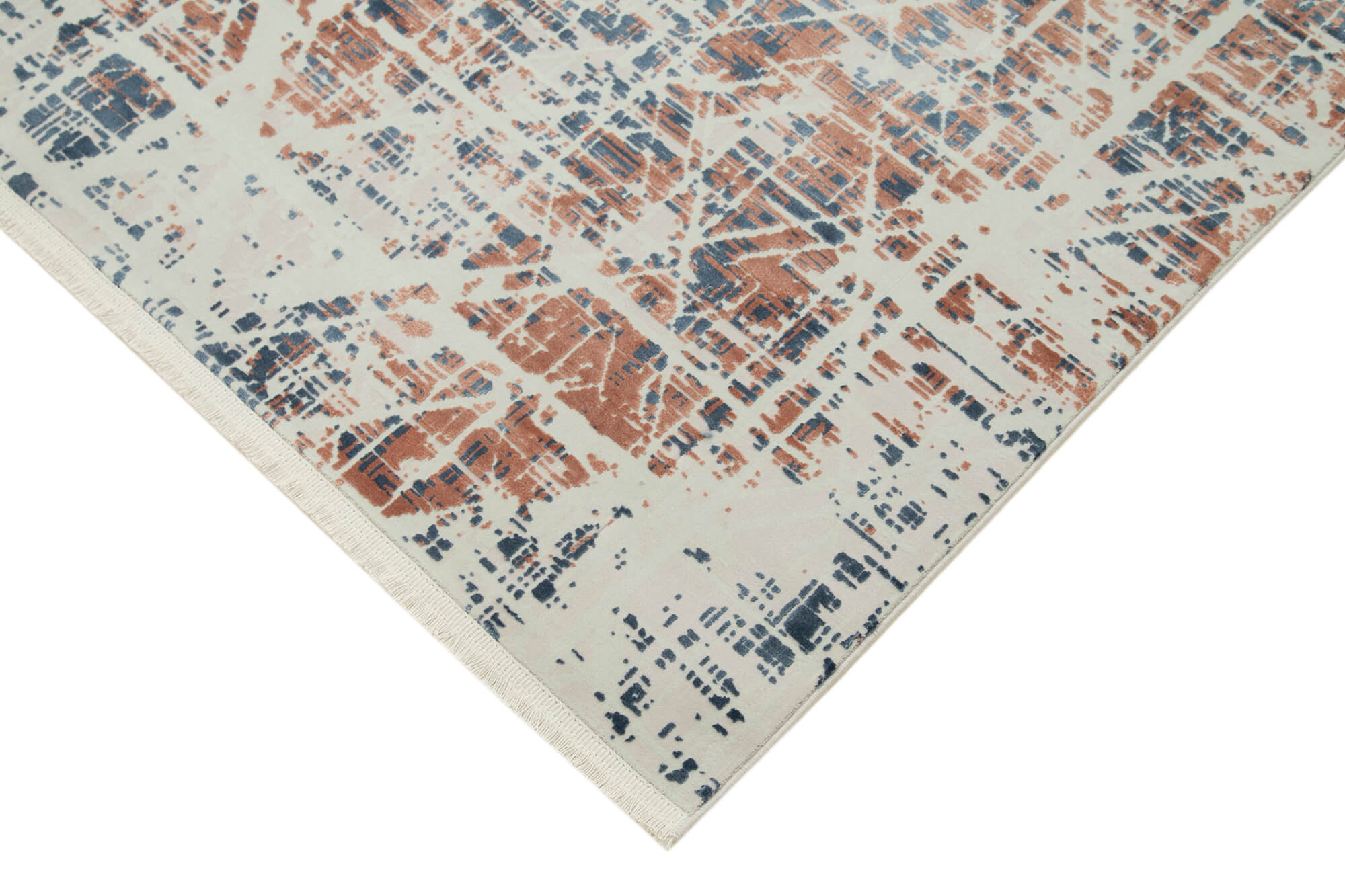 Handmade Vintage Rug – Soho Beige Viscose Area Rug 5'3'' x 7'7'' | Durable Cotton Carpet