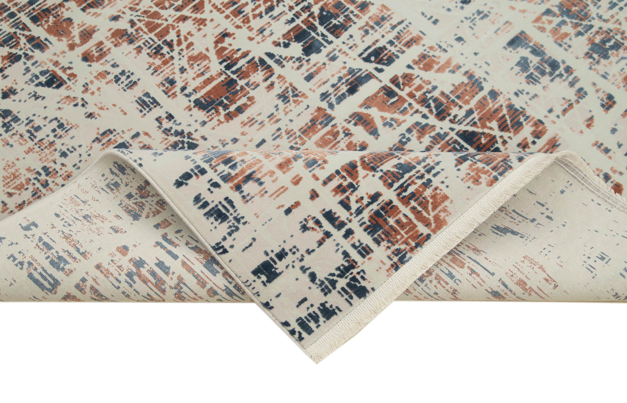 Handmade Vintage Rug – Soho Beige Viscose Area Rug 5'3'' x 7'7'' | Durable Cotton Carpet