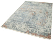 Handmade Vintage Rug - Beige Viscose Wool & Cotton 5'3''x7'7'' Turkish Carpet