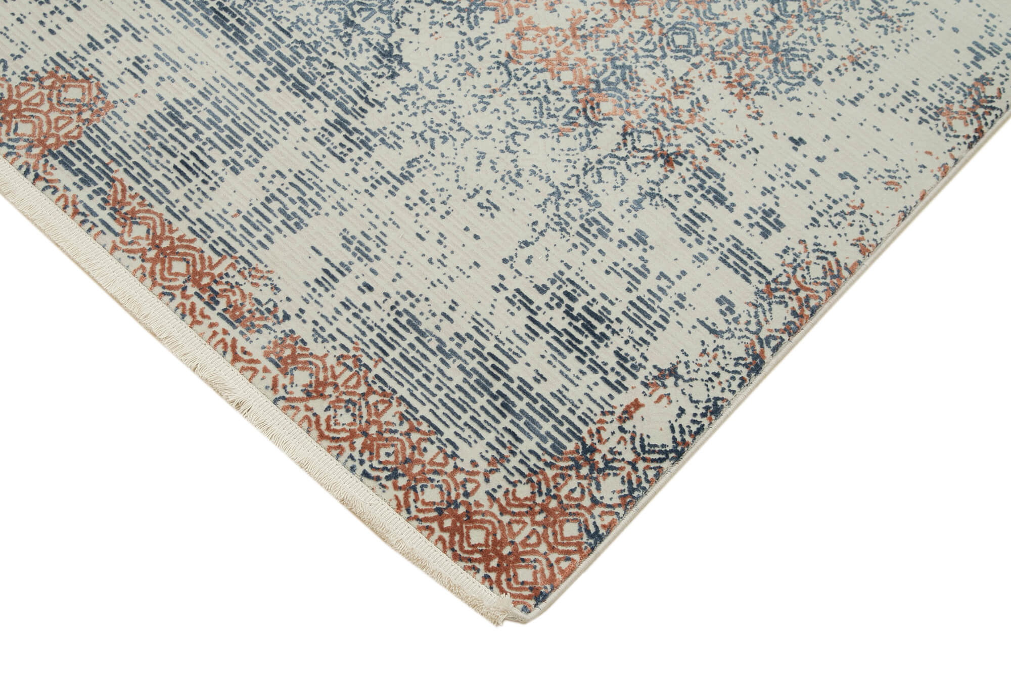 Handmade Vintage Rug - Beige Viscose Wool & Cotton 5'3''x7'7'' Turkish Carpet