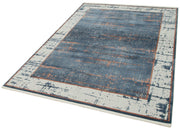 Handmade Vintage Rug – Beige Striped Turkish Hand Knotted Carpet 5'3''x7'7''