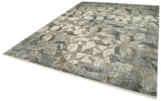 Vintage Handmade Rug - Soho Grey Viscose Hand Woven Rug 8'6'' x 11'6''