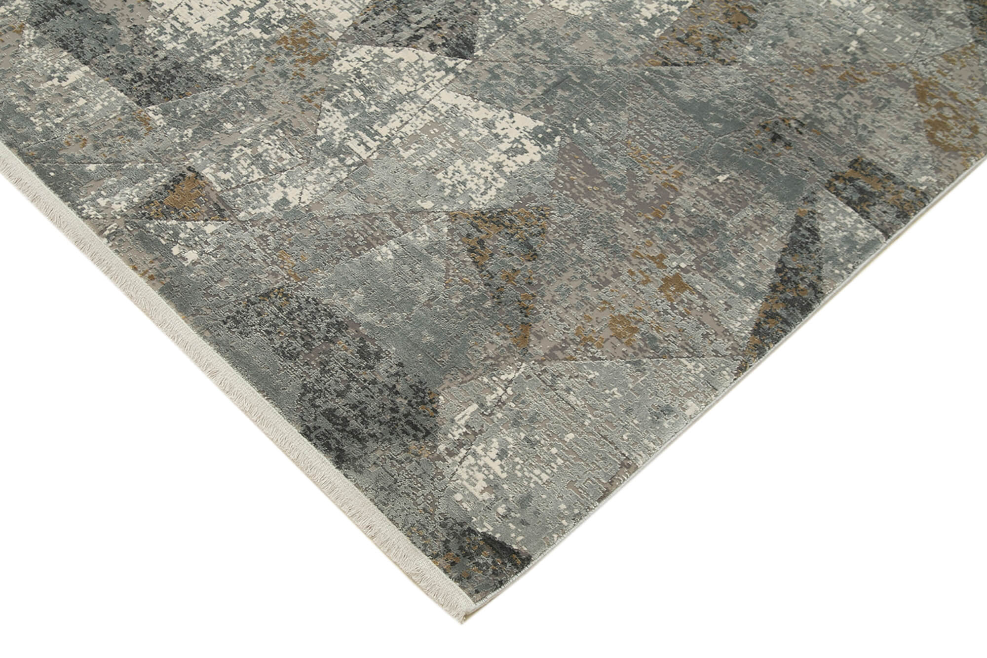 Vintage Handmade Rug - Soho Grey Viscose Hand Woven Rug 8'6'' x 11'6''