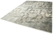 Vintage Handmade Rug - Hand Woven Turkish Wool Carpet 8x11 Area Rug Grey