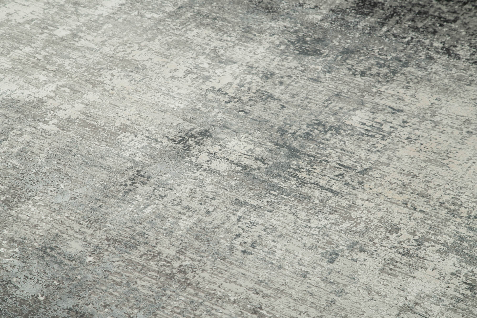 Handmade Vintage Rug - Grey Viscose 7'10'' x 11'2'' | Turkish Wool & Cotton Weave