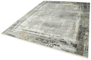 Vintage Handmade Rug – Soho Grey Viscose Hand Woven Area Rug 7'10''x9'10''