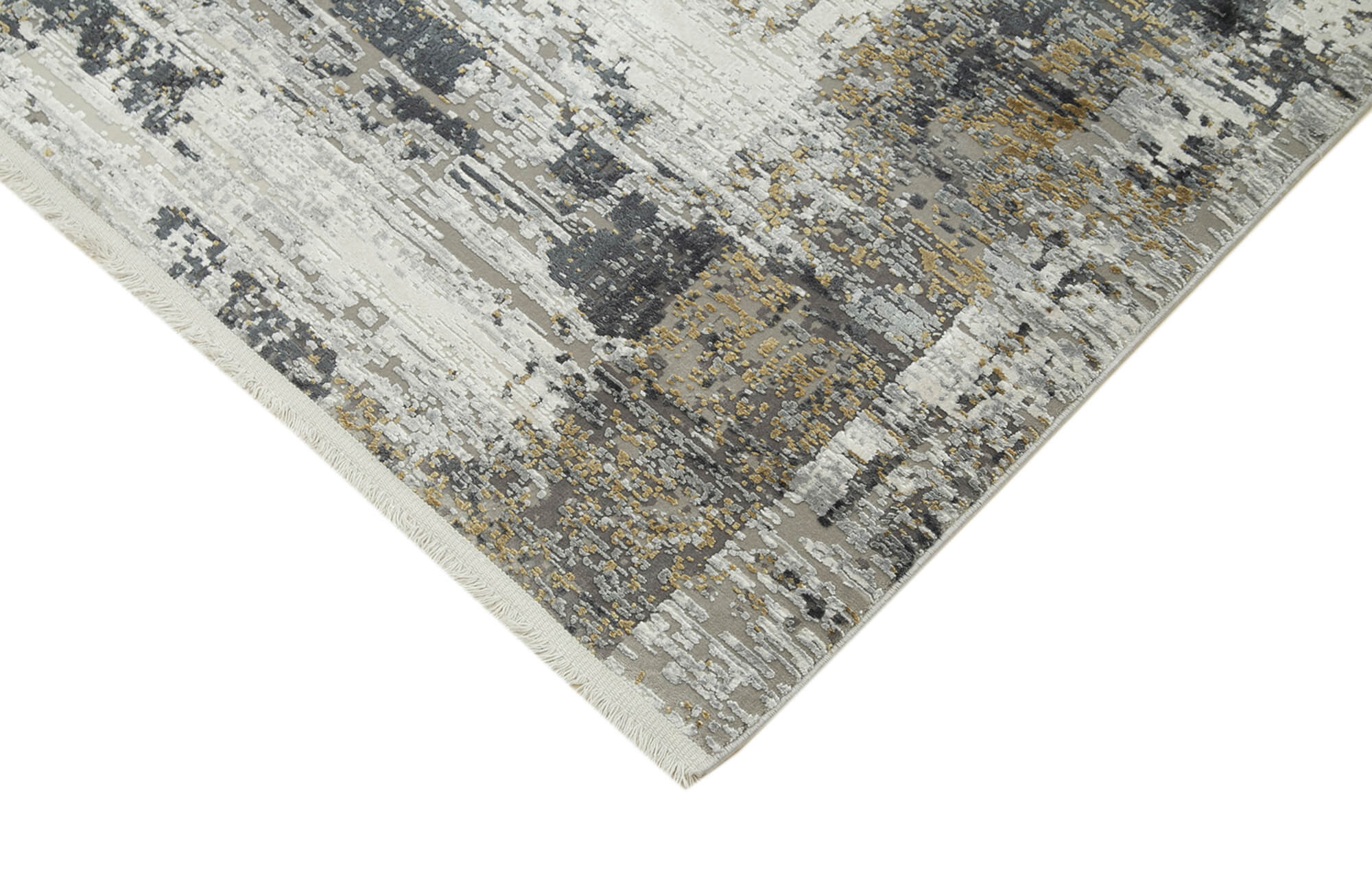 Vintage Handmade Rug – Soho Grey Viscose Hand Woven Area Rug 7'10''x9'10''