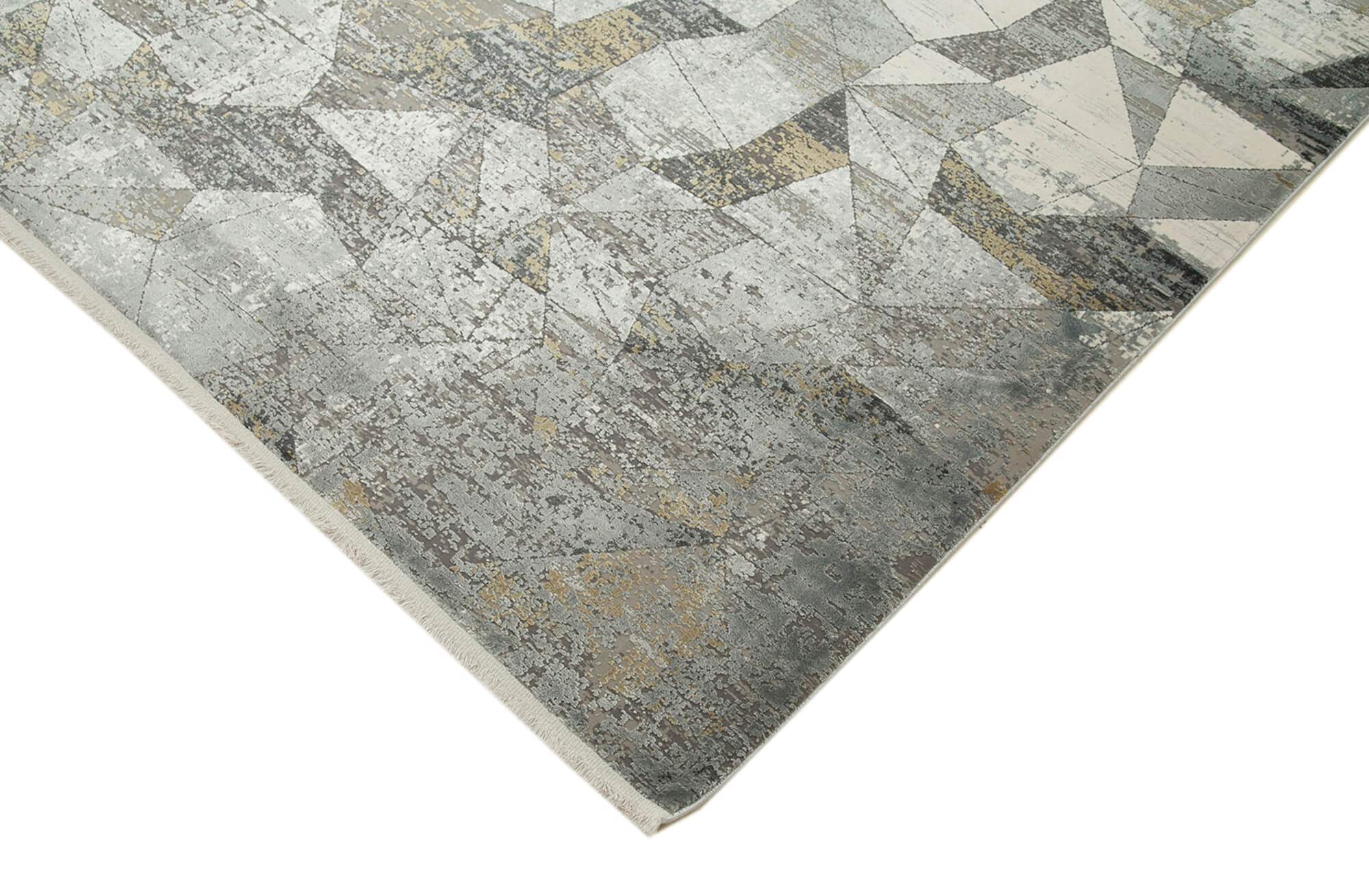 Vintage Handmade Rug – Soho Grey Viscose Hand Woven Rug 7'9'' x 9'9''