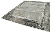 Vintage Handmade Rug - Soho Grey Viscose Hand Woven Area Rug 7'10''x9'10''